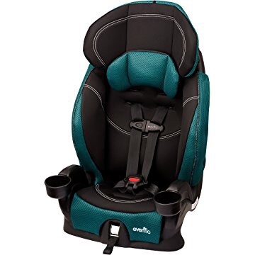 Evenflo Chase LX 可调整式儿童汽车安全座椅 蓝绿色