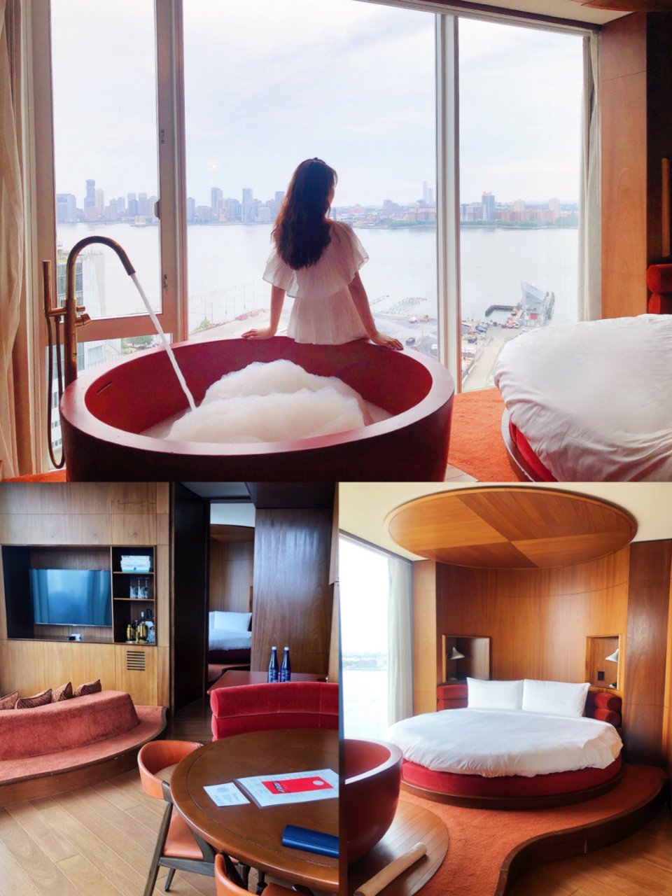 曼哈顿拥有茶杯浴缸🍵的无敌景观酒店🏨...