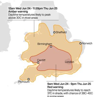 🚨40°C热浪席卷英国！红色预警拉响：数...
