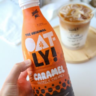 这杯燕麦焦糖冰拿铁好喝到无语😋👍｜Oat...