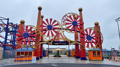 雨天包场Coney Island游乐园❤️胆大vs胆小游园攻略
