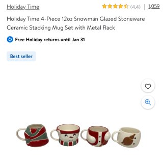 圣诞节stacking mug set二...