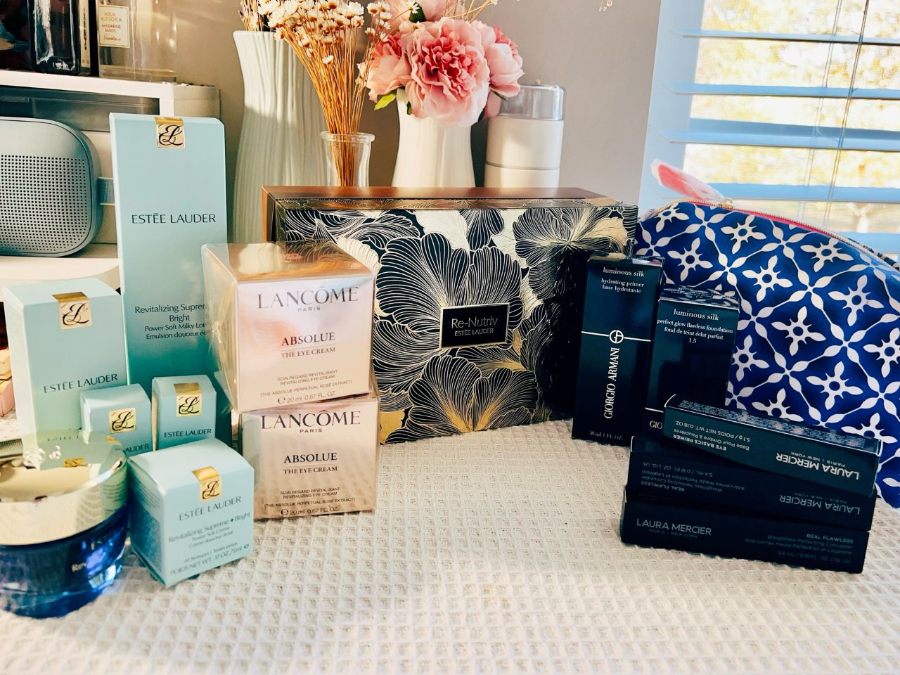 Estee Lauder 雅诗兰黛,Laura Mercier,ARMANI 阿玛尼,Lancome 兰蔻