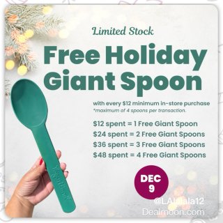 12/9週一超大yogurtland湯匙...