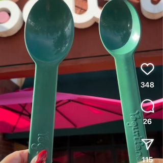 12/9週一超大yogurtland湯匙...