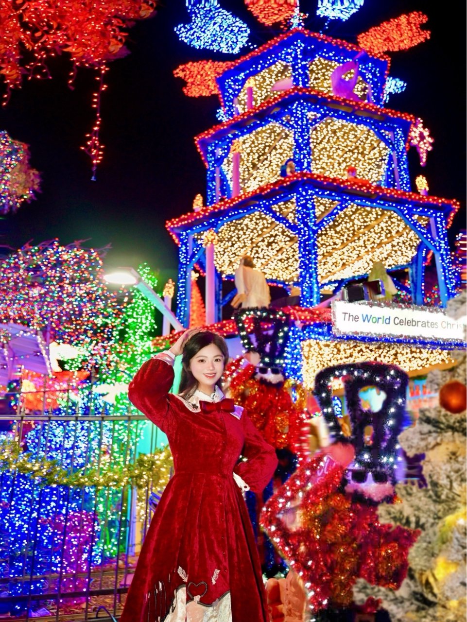 美国圣诞🎄加州邻居灯光show从不让人失...