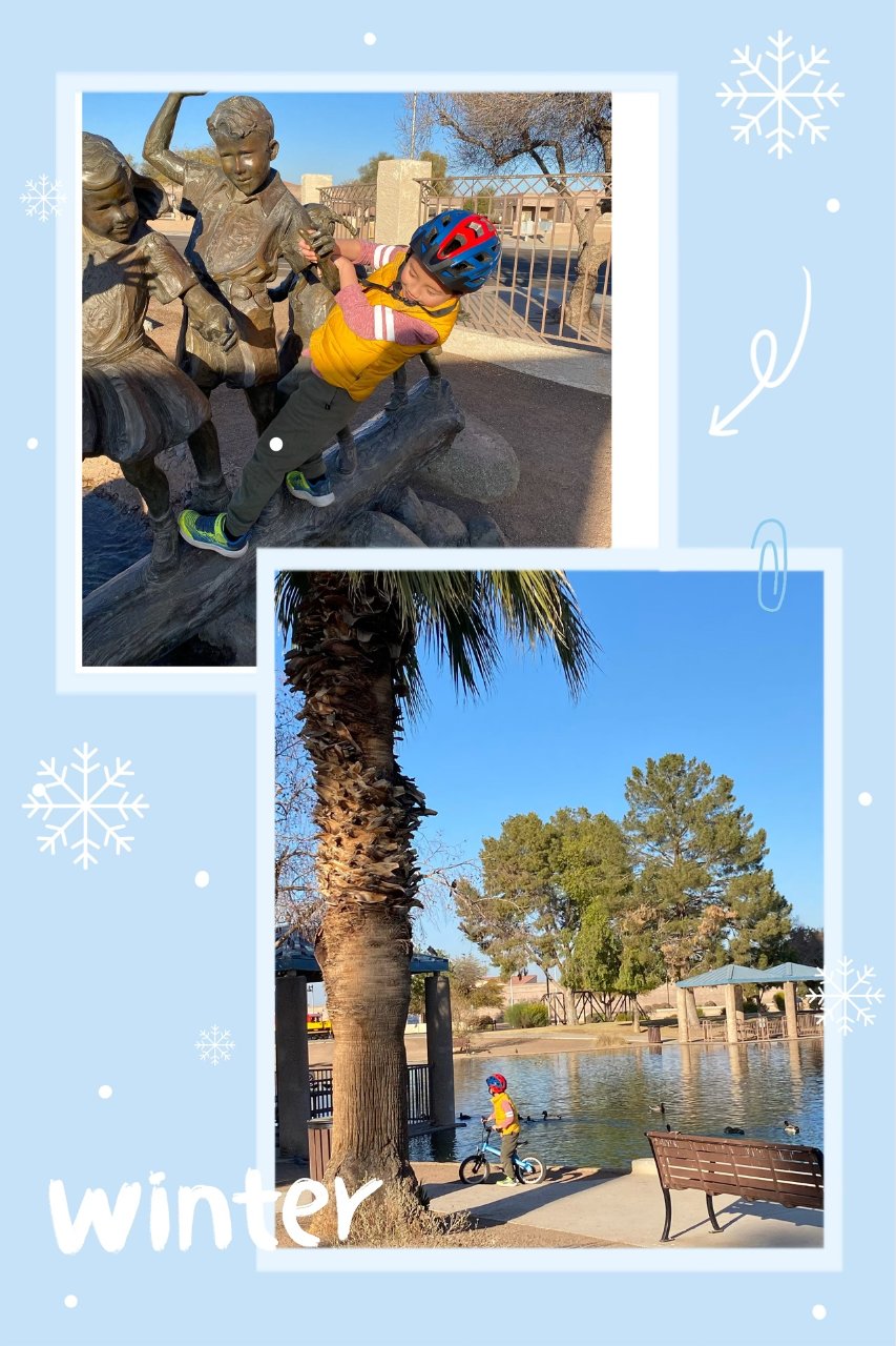 周末|冬日的公园...