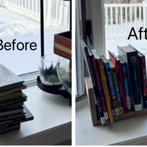 DIY｜简单实用的小书架✅