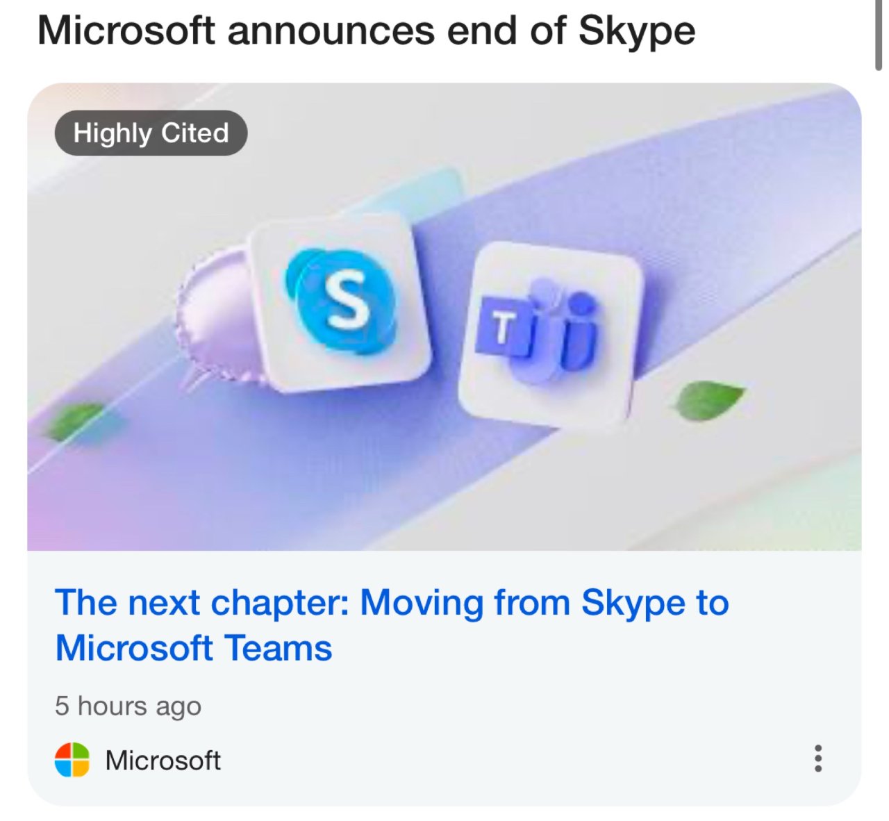 Skype在五月将成为历史‼️...