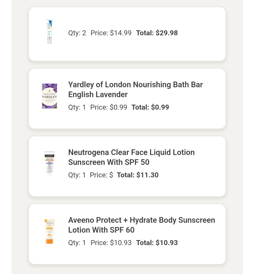 防晒日霜,Yardley 薰衣草保湿沐浴皂 ,Neutrogena Clear Face Liquid Lotion Sunscreen With SPF 50 | Walgreens,Aveeno Protect + Hydrate Body Sunscreen Lotion With SPF 60 | Walgreens