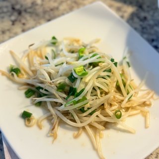减肥晚餐🍃小葱拌豆芽➕煎豆腐...