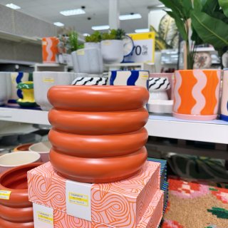 Target 塔吉特百货,Large Bubble Ceramic Planter Orange - Room Essentials™ : Target