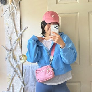 💗穿Scuba的季节来了💙粉蓝氛围感穿搭...