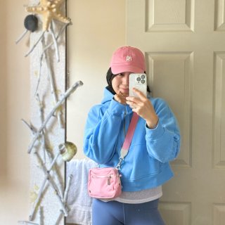 💗穿Scuba的季节来了💙粉蓝氛围感穿搭...