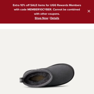 UGG折上折 一眼相中的灰色中筒...