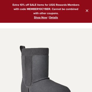 UGG折上折 一眼相中的灰色中筒...