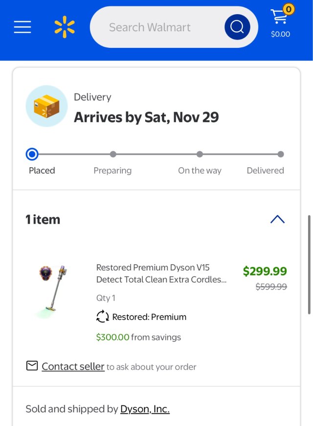 终于下手了：沃尔玛戴森V15翻新版好价