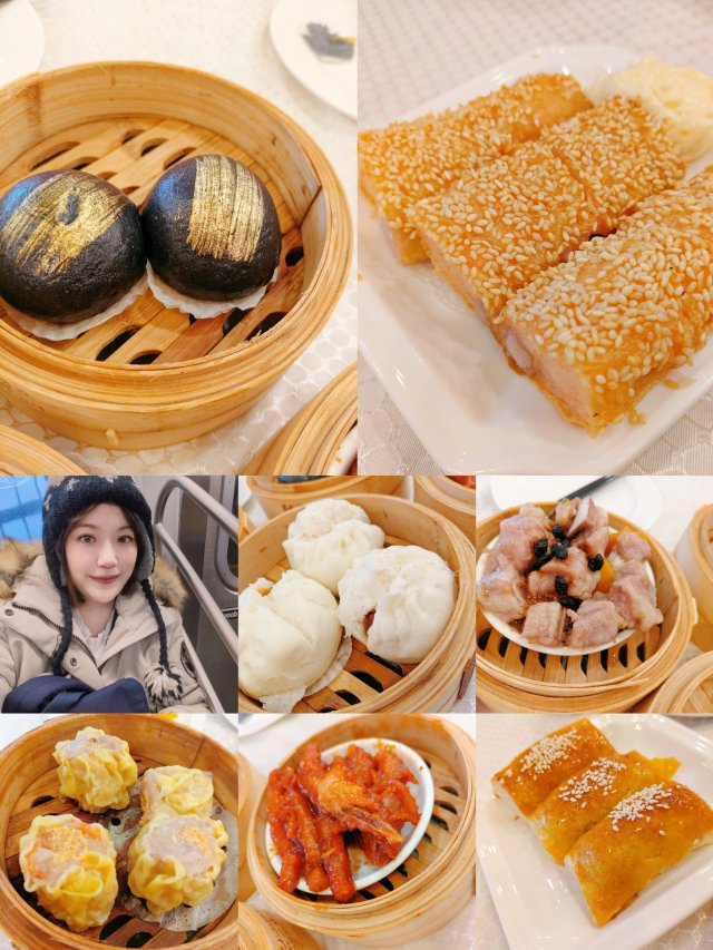 📍纽约曼哈顿中国城金鳞早茶🦐蒸笼一...