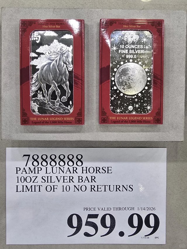 Costco的银块怎么快破千了🥲