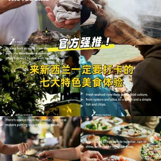 来新西兰一定要打卡！盘点七处特色美食体验...