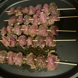 烧烤BBQ鸡心