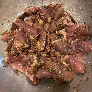 烧烤BBQ鸡心