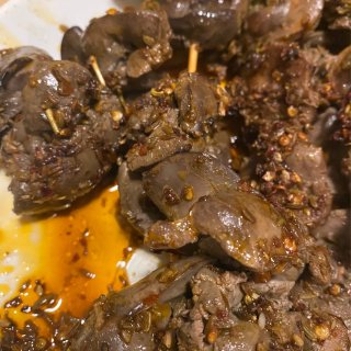 烧烤BBQ鸡心