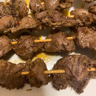 烧烤BBQ鸡心