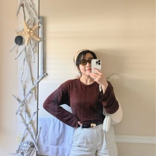 ❤️最近狠狠的被Jcrew这件可可棕li...