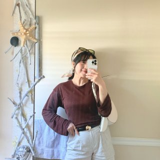 ❤️最近狠狠的被Jcrew这件可可棕li...