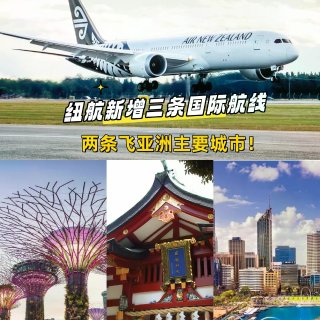 连接亚洲！新西兰航空将新增三条国际航线！...