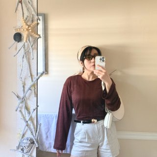 ❤️最近狠狠的被Jcrew这件可可棕li...