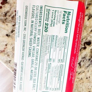 Costco 细长牛肉腊肠 无糖...