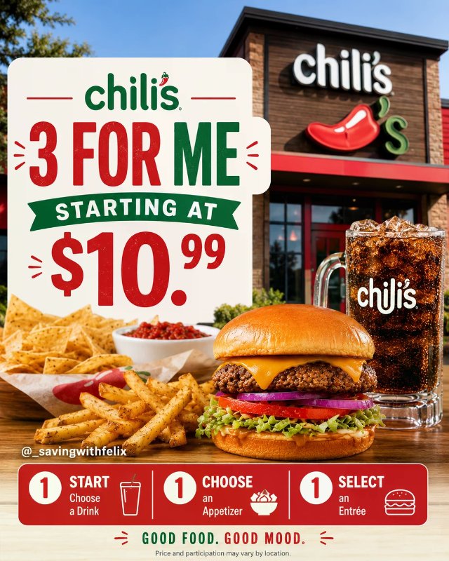 🌶️ Chili s 3 For ...