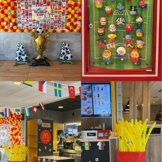 今天去麦当劳直接被“世界杯模式”包围了⚽...