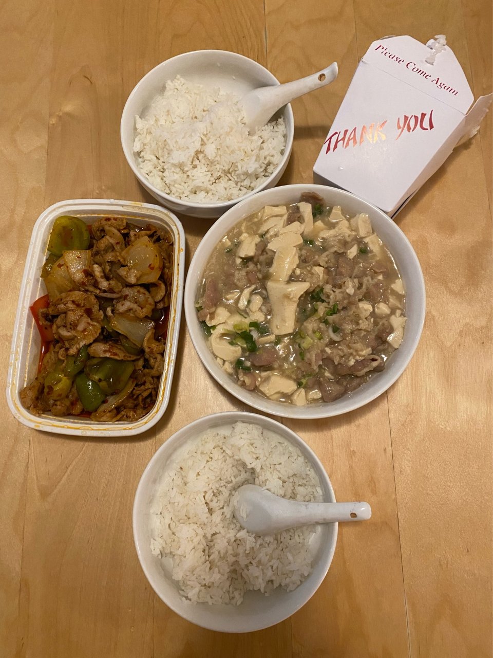 四川口味的盐煎肉😁配豆花肥牛...