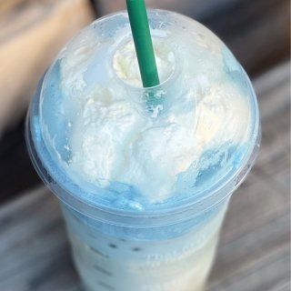 $2.95 DIY星巴克夏日椰蓝云朵拿铁...