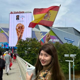 凑热闹回美国看世界杯来了⚽️...