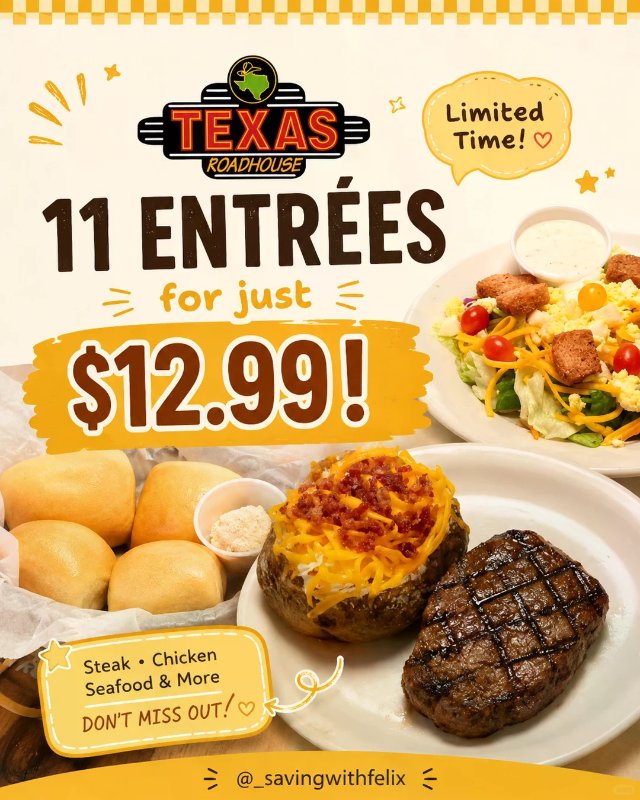 🥩 Texas Roadhouse...