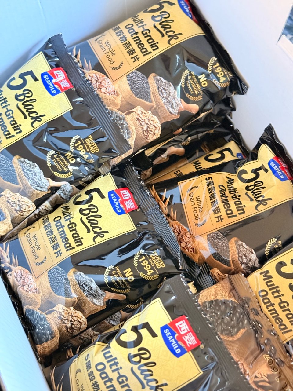 Costco 五黑谷物燕麦片...