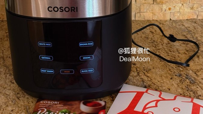 主厨级别的“偷懒神器”：COSORI CRC-R501 多功能电饭煲，干饭人的终极福音