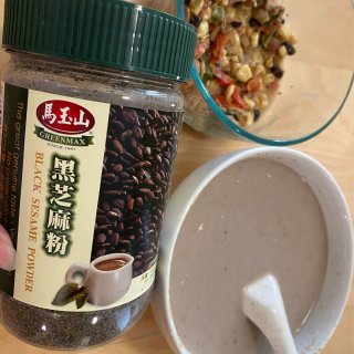 健康早餐之❤️山药薏仁粉 + 黑芝麻粉 ...