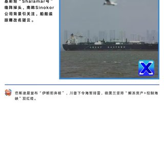 荷莫兹海峡油轮突变...