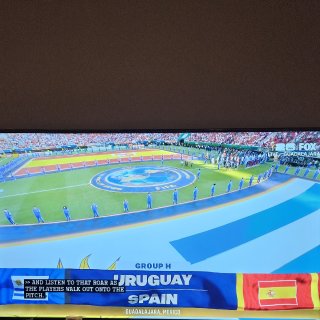 西班牙 vs 乌拉圭 1：0...