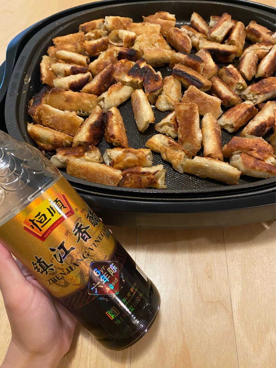 家常味道之橄榄🫒油煎酸菜猪肉锅贴🥟酸酸的...