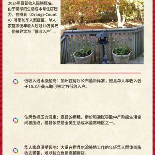 💸离谱！年薪10万在加州橙县竟是低收入...