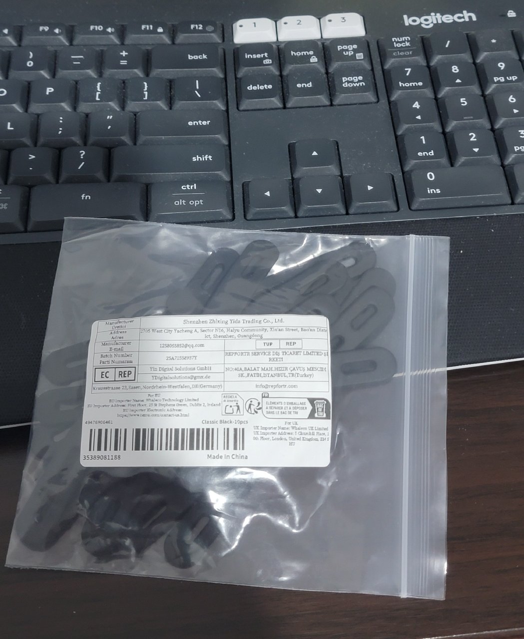 10 件装硅胶扎带电线整理器 ...
