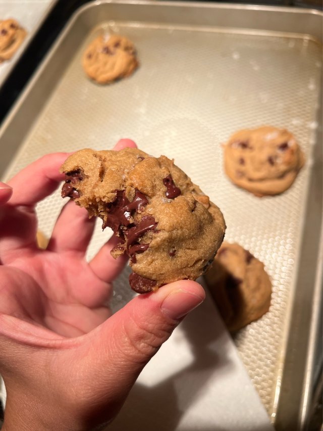 🍪这块巧克力饼干太好吃了！外酥里软...