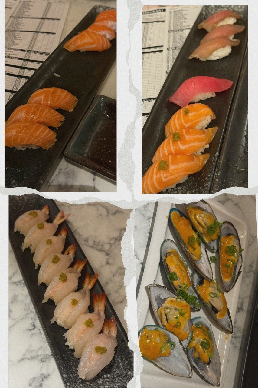 🍣 四个人差点被第二轮寿司干趴下😂 Ma...