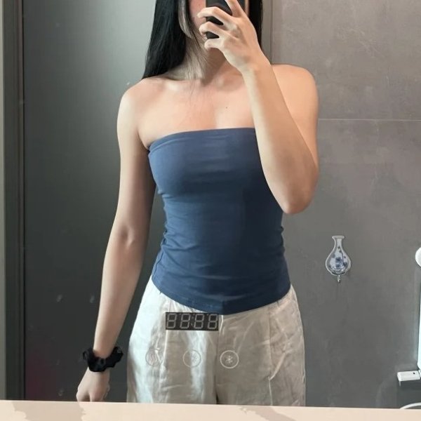 抹胸 雾霾蓝